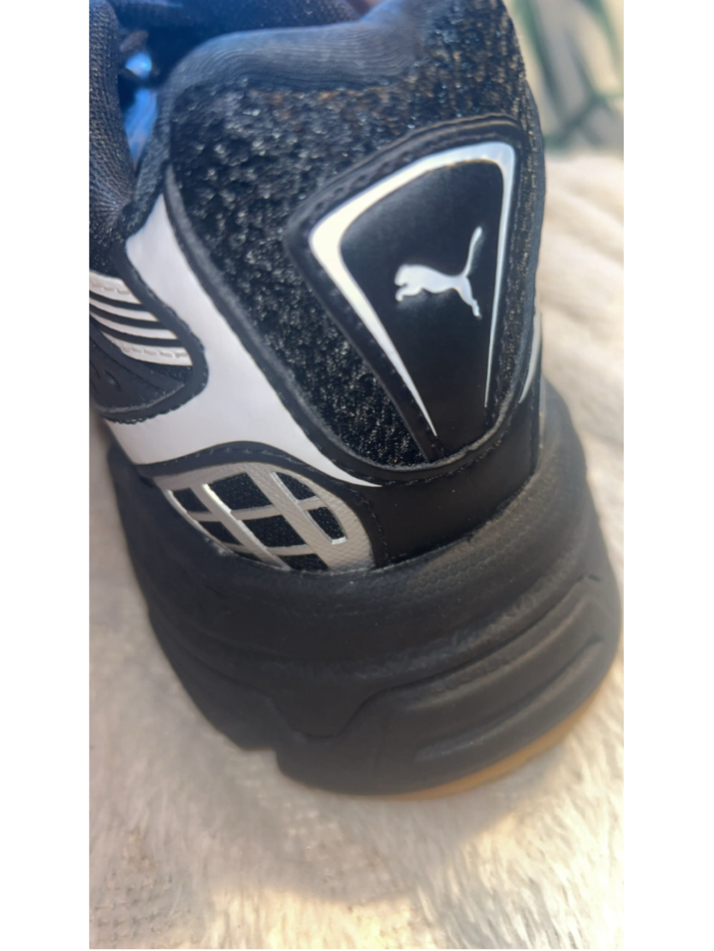 Women's Puma Velophasis Sneakers Black Silver Size 9 - Picture 7 of 11